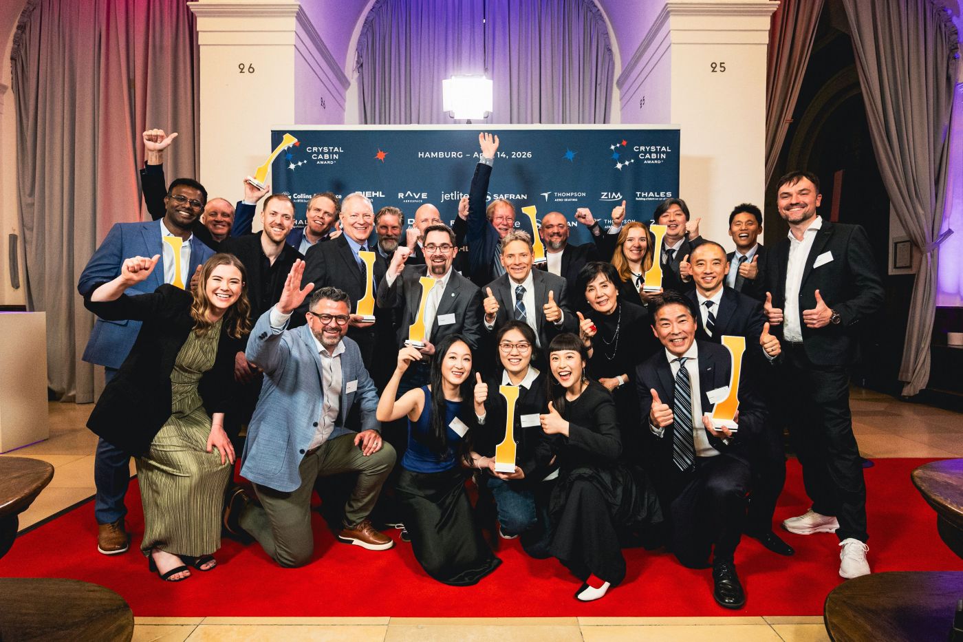 Winners of the Crystal Cabin Award 2026